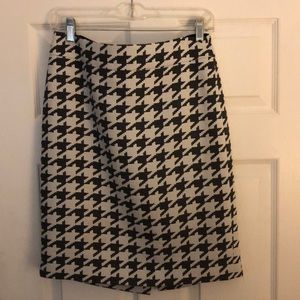 Houndstooth JCrew Pencil Skirt